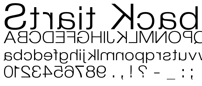 Strait Kcab font